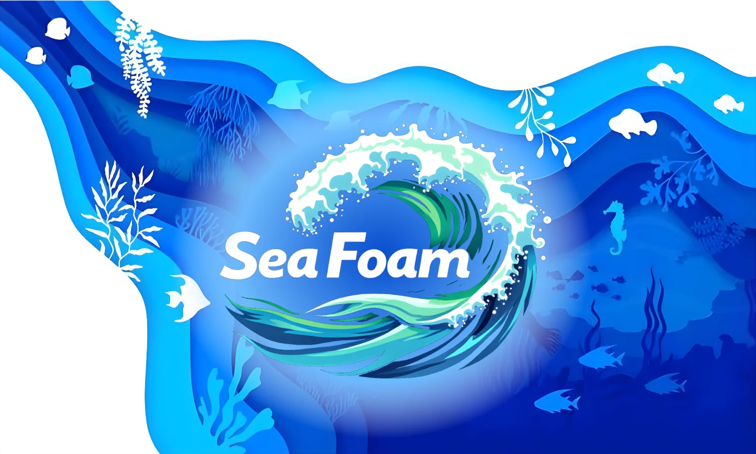 SeaFoam business card — front