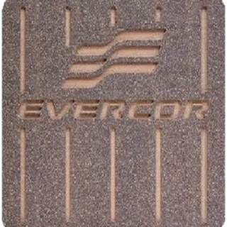 Evercor Black with Tan engraving two-tone foam swatch