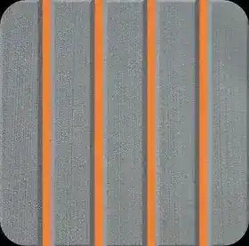 Mid Grey + Orange